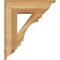 Ekena Millwork Olympic Traditional Rough Sawn Bracket w/ Offset Brace, Western Red Cedar, 8"W x 24"D x 28"H BKT0806X24X28OLY01RWR - alternate 2